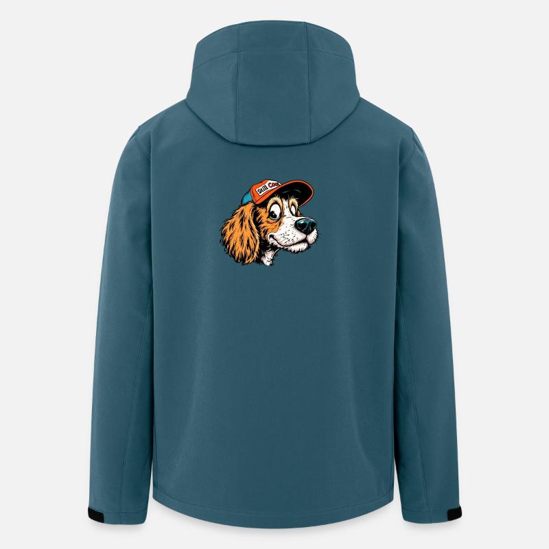 Still Cool Dog Portrait - Recycelte Männer Softshell-Jacke von Stanley/Stella - Dunkles Petrol