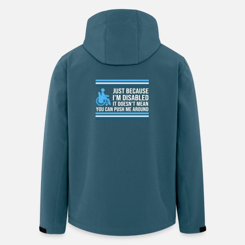 Rollstuhl - Recycelte Männer Softshell-Jacke von Stanley/Stella - Dunkles Petrol