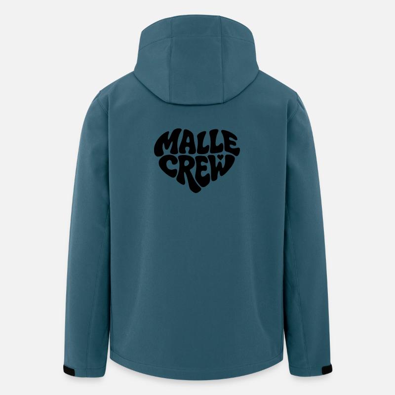 Malle Crew - Recycelte Männer Softshell-Jacke von Stanley/Stella - Dunkles Petrol