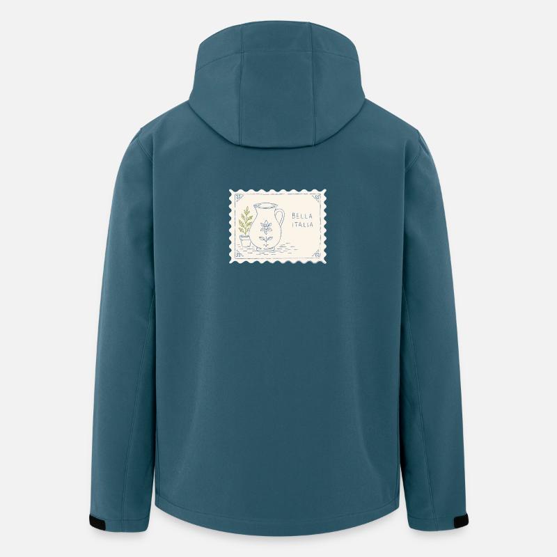 Bella Italia Keramikkrug - Recycelte Männer Softshell-Jacke von Stanley/Stella - Dunkles Petrol