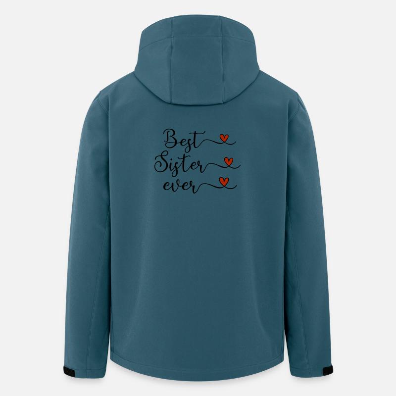 Beste Schwester - Recycelte Männer Softshell-Jacke von Stanley/Stella - Dunkles Petrol