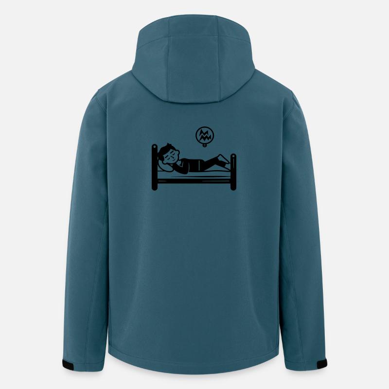 Schlafen Bett - Recycelte Männer Softshell-Jacke von Stanley/Stella - Dunkles Petrol