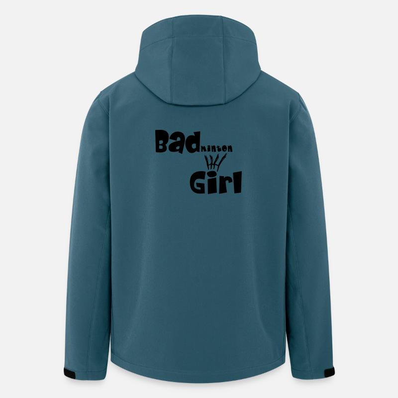 Badminton Girl - Recycelte Männer Softshell-Jacke von Stanley/Stella - Dunkles Petrol