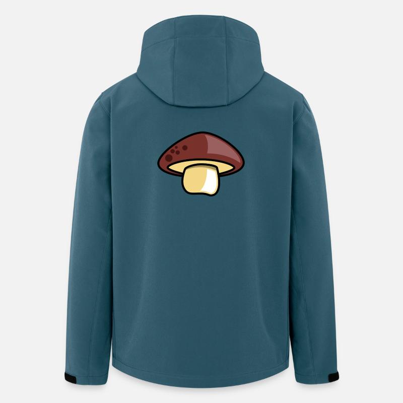 pilze pilz geschenkidee symbol - Recycelte Männer Softshell-Jacke von Stanley/Stella - Dunkles Petrol