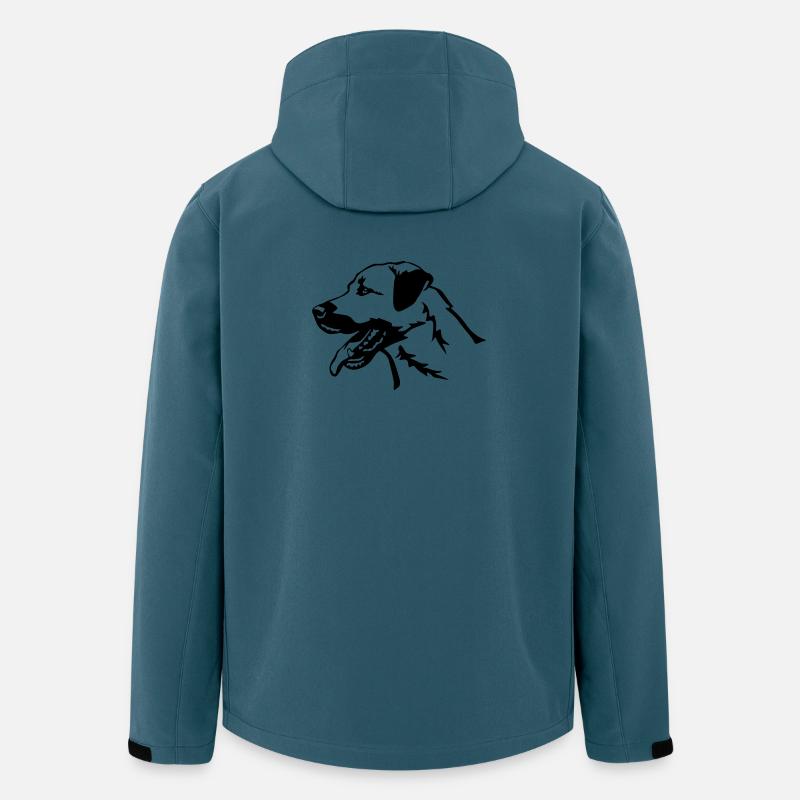 Tête de kangal - Veste softshell homme en polyester recyclé Stanley/Stella - bleu pétrole foncé