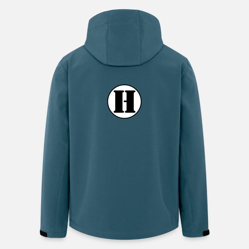 H Buchstabe Alphabet Name Vorname Geschenk - Recycelte Männer Softshell-Jacke von Stanley/Stella - Dunkles Petrol