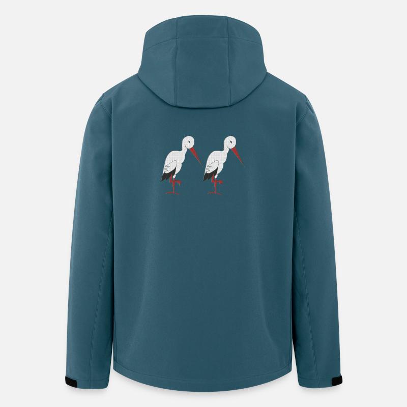 storch 2 fach - Recycelte Männer Softshell-Jacke von Stanley/Stella - Dunkles Petrol