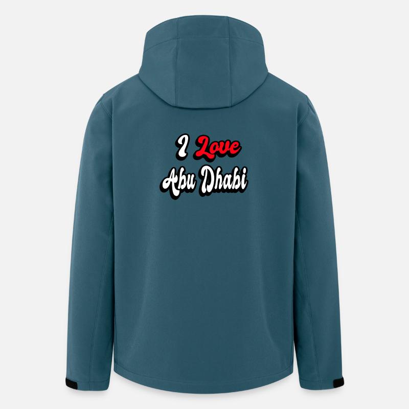 Ich liebe Abu Dhabi - Recycelte Männer Softshell-Jacke von Stanley/Stella - Dunkles Petrol