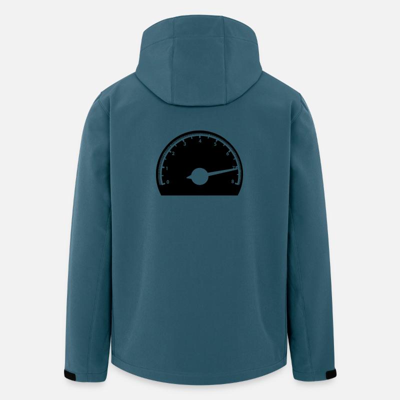 Auto-Schnitt-Drehzahlmesser - Recycelte Männer Softshell-Jacke von Stanley/Stella - Dunkles Petrol
