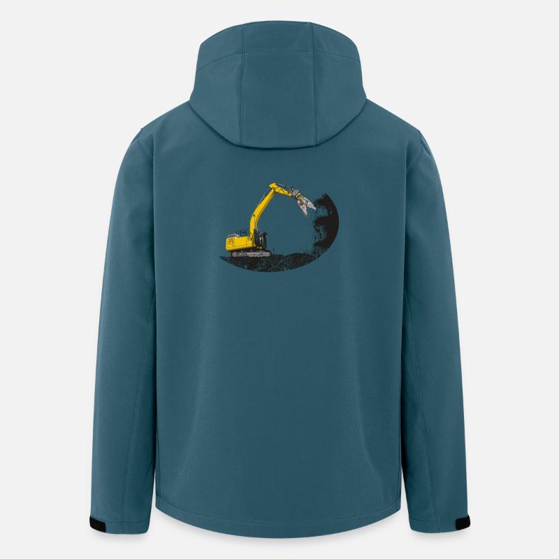 Tear-off excavator with scrap shears - Men’s Recycled Softshell Jacket by Stanley/Stella - stargazer