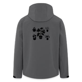 Plantes d’intérieur cinq - Veste softshell homme en polyester recyclé Stanley/Stella - bleu pétrole foncé - Dos - AI Model Male 185 light (185cm)