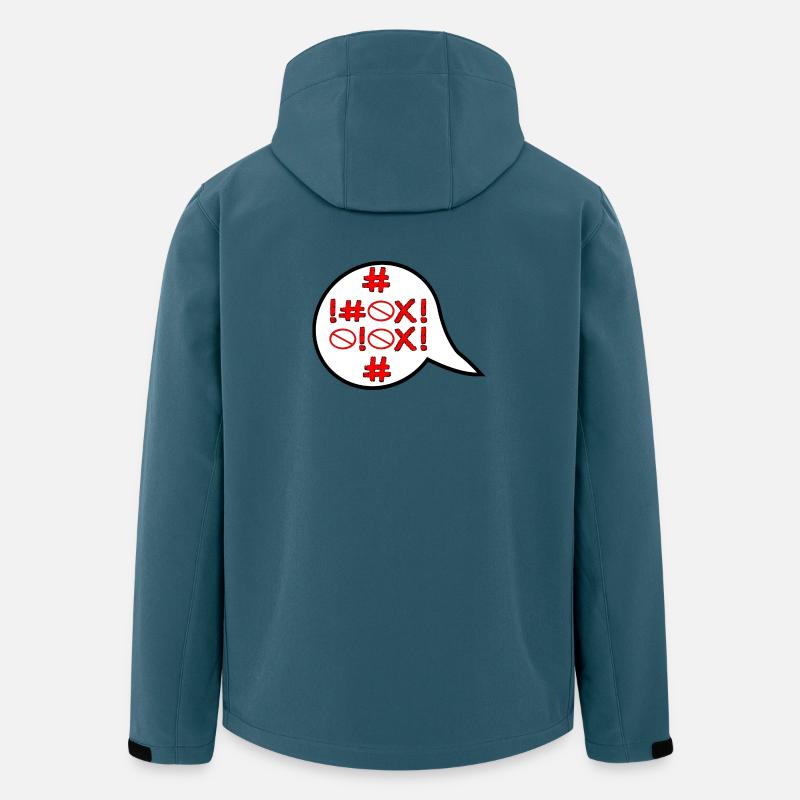 VERBOTEN - WÜTEND WUT - EMOTIONEN - Recycelte Männer Softshell-Jacke von Stanley/Stella - Dunkles Petrol