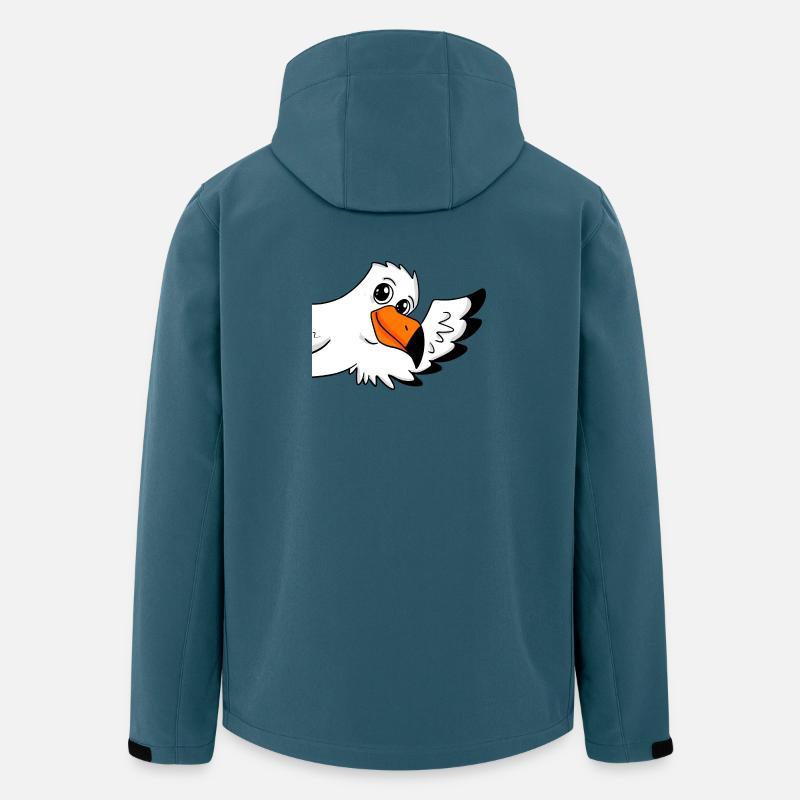 Möwe Gruß Begrüßung - Recycelte Männer Softshell-Jacke von Stanley/Stella - Dunkles Petrol