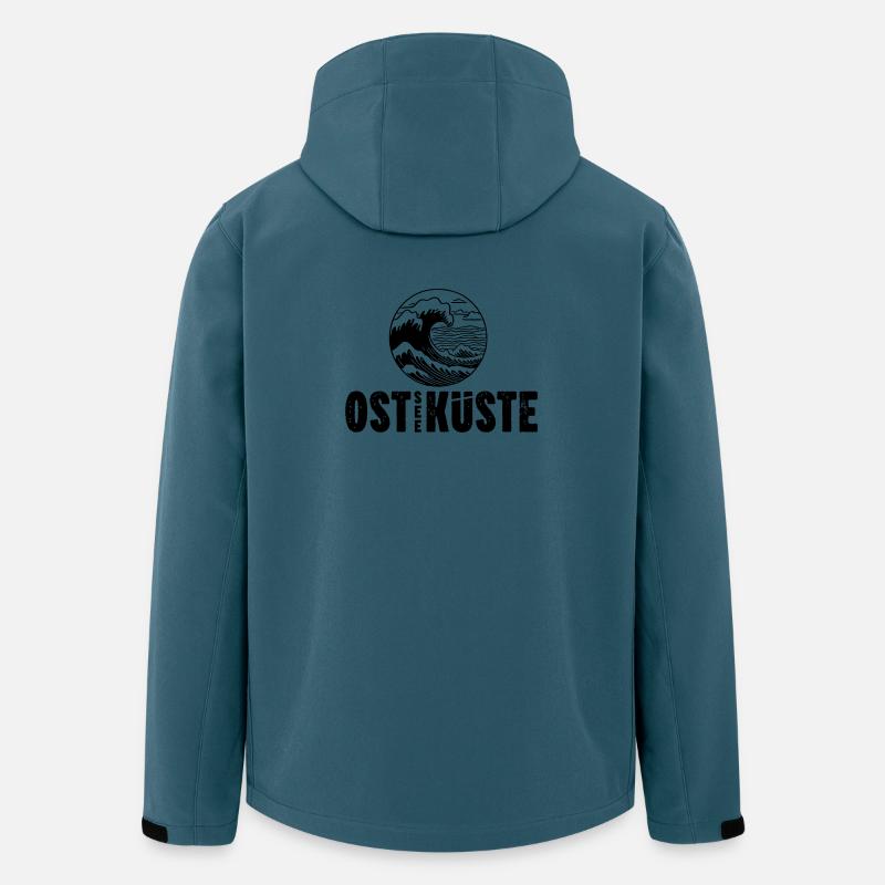 OstseeKueste Shirts 04 - Recycelte Männer Softshell-Jacke von Stanley/Stella - Dunkles Petrol