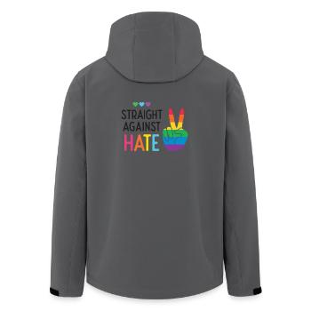 LGBT Pride Month - Direkt gegen Hass - Recycelte Männer Softshell-Jacke von Stanley/Stella - Dunkles Petrol - Hinten - AI Model Male 185 light (185cm)