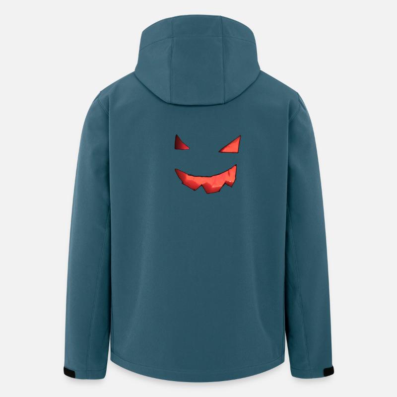 Kürbisgesicht - Recycelte Männer Softshell-Jacke von Stanley/Stella - Dunkles Petrol