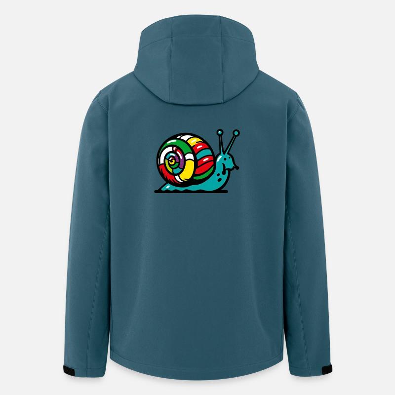 Schnecke - Recycelte Männer Softshell-Jacke von Stanley/Stella - Dunkles Petrol