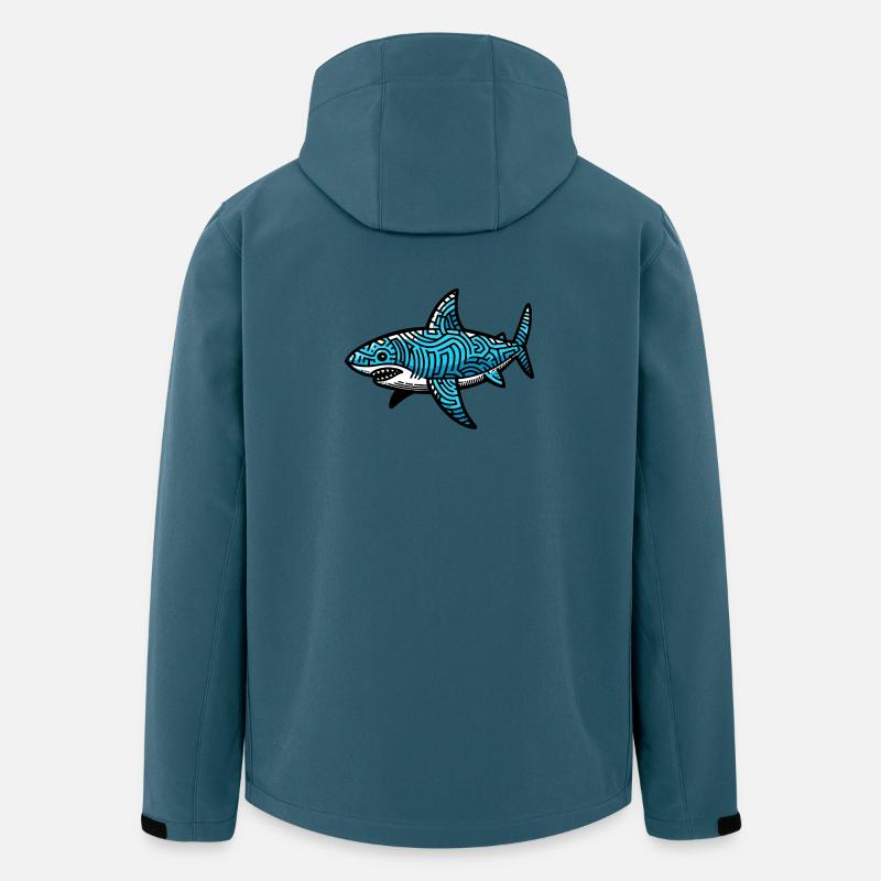Hai - Recycelte Männer Softshell-Jacke von Stanley/Stella - Dunkles Petrol