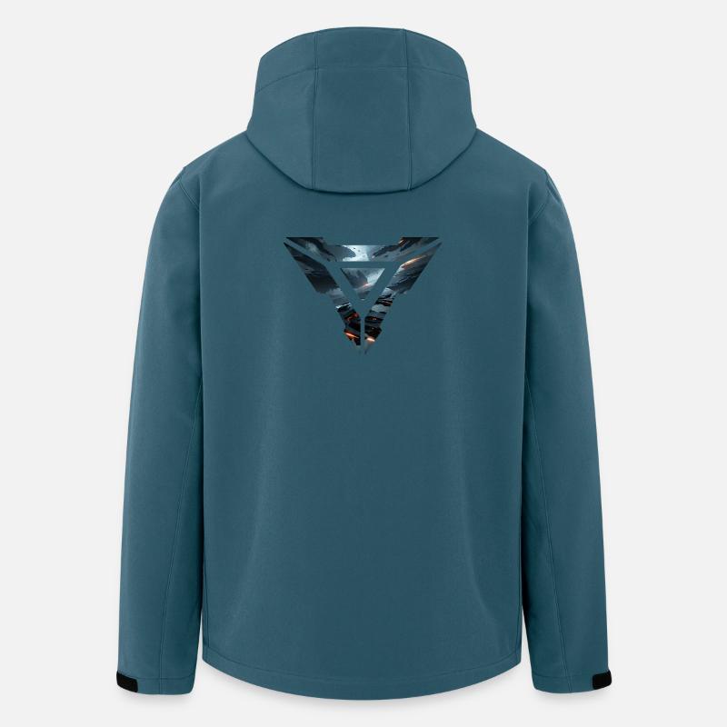 Galactic Fleet Emblem – Futuristic Space Battle - Men’s Recycled Softshell Jacket by Stanley/Stella - stargazer