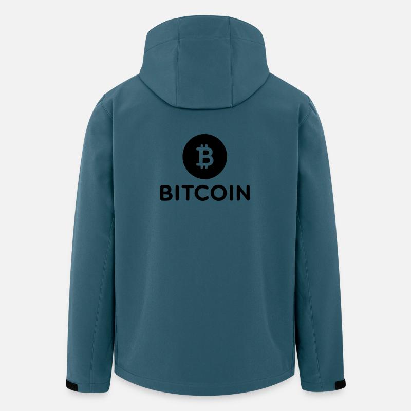 Bitcoin with round icon - Men’s Recycled Softshell Jacket by Stanley/Stella - stargazer
