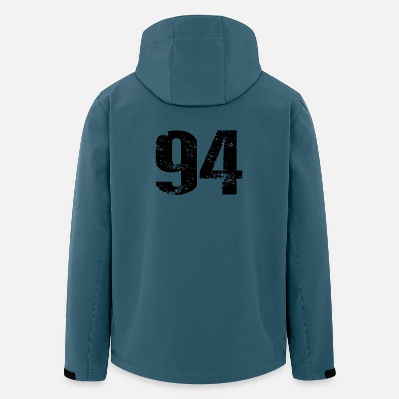 94 Zahl Trikot - Recycelte Männer Softshell-Jacke von Stanley/Stella - Dunkles Petrol