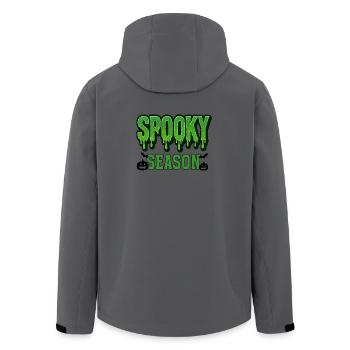 Spooky Season Illustration - Men’s Recycled Softshell Jacket by Stanley/Stella - stargazer - Back - AI Model Male 185 light (185cm)