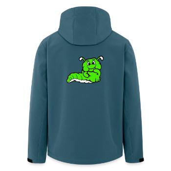 Chenille Ver Timide Amicale Curieux - Veste softshell homme en polyester recyclé Stanley/Stella - bleu pétrole foncé - Dos - AI Model Male 185 light (185cm)