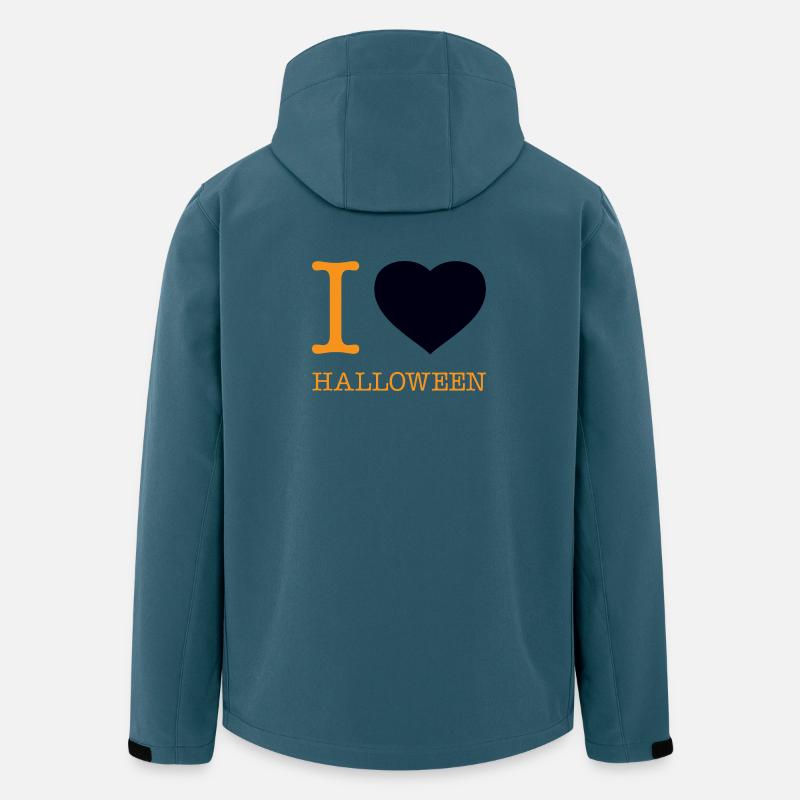 I love Halloween - Recycelte Männer Softshell-Jacke von Stanley/Stella - Dunkles Petrol