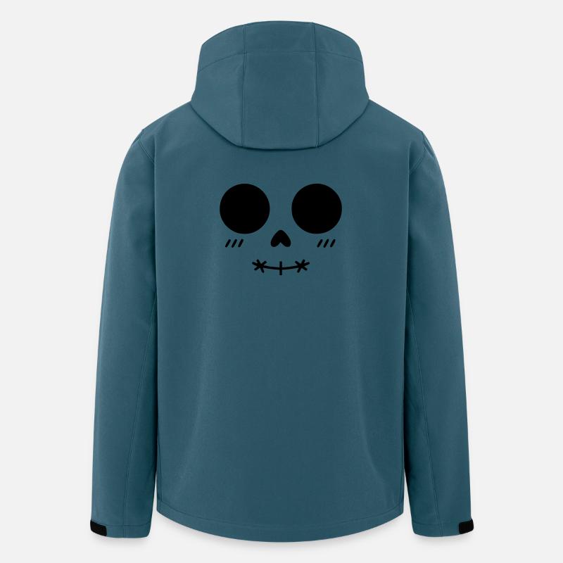 Minimalist Kawaii Skull Face - Men’s Recycled Softshell Jacket by Stanley/Stella - stargazer