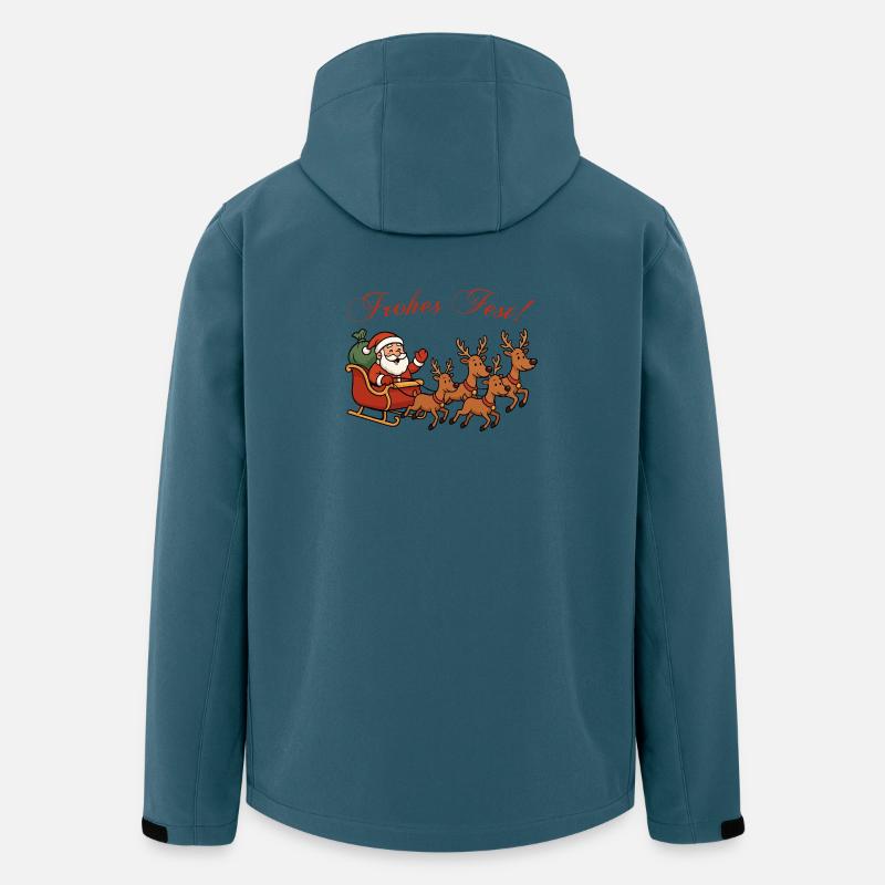 Merry celebration with reindeer sleigh - Men’s Recycled Softshell Jacket by Stanley/Stella - stargazer