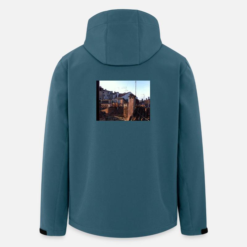 Dächer von Venedig - Recycelte Männer Softshell-Jacke von Stanley/Stella - Dunkles Petrol