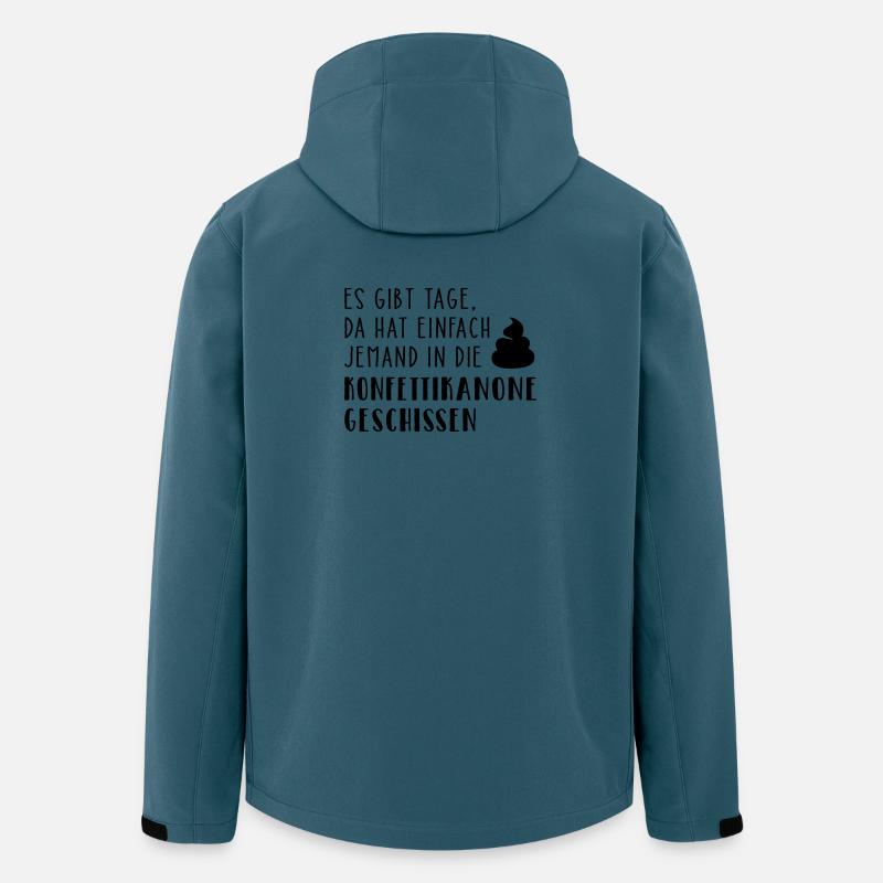 Konfettikanone - Recycelte Männer Softshell-Jacke von Stanley/Stella - Dunkles Petrol