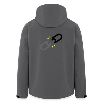 Gesprengte Kette Freiheit - Recycelte Männer Softshell-Jacke von Stanley/Stella - Dunkles Petrol - Hinten - AI Model Male 185 light (185cm)