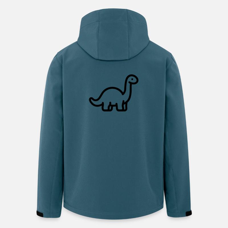 Brontosaurus - Recycelte Männer Softshell-Jacke von Stanley/Stella - Dunkles Petrol