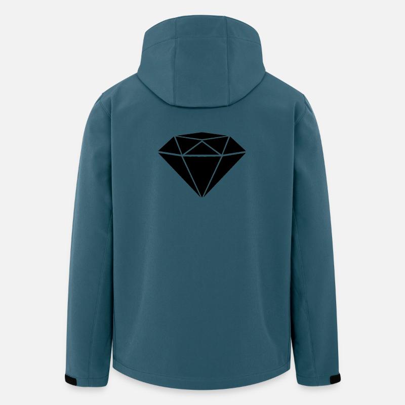 Diamant - Recycelte Männer Softshell-Jacke von Stanley/Stella - Dunkles Petrol