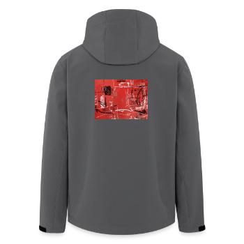 Urban Rating - Men’s Recycled Softshell Jacket by Stanley/Stella - stargazer - Back - AI Model Male 185 light (185cm)