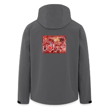 Connected-Alone-Severino-Canepa - Recycelte Männer Softshell-Jacke von Stanley/Stella - Dunkles Petrol - Hinten - AI Model Male 185 light (185cm)