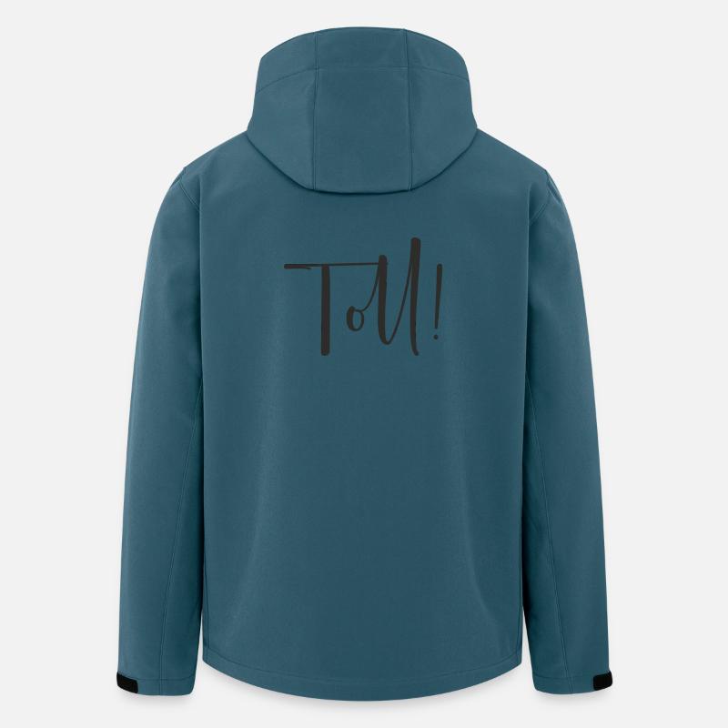 Toll – Calligraphy Textdesign - Recycelte Männer Softshell-Jacke von Stanley/Stella - Dunkles Petrol