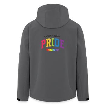Mois de la Fierté LGBT - Le Pouvoir de la Fierté - Veste softshell homme en polyester recyclé Stanley/Stella -  - Dos - AI Model Male 185 light (185cm)