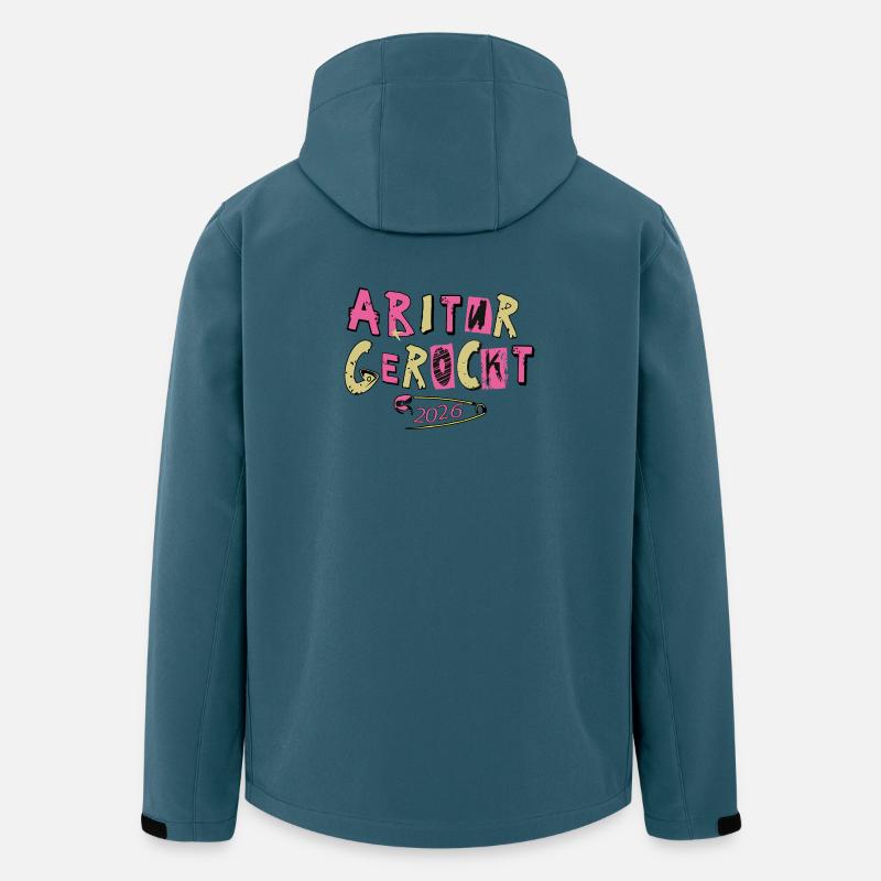Abitur gerockt - Recycelte Männer Softshell-Jacke von Stanley/Stella - Dunkles Petrol