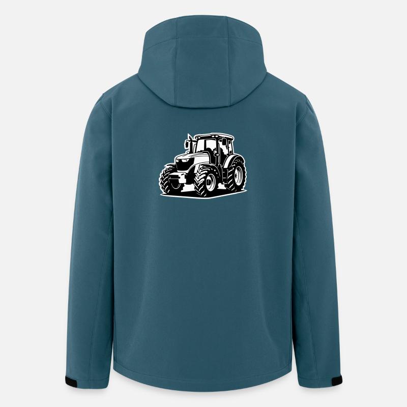 Traktor / Trecker / Schlepper (2-farbig) - Recycelte Männer Softshell-Jacke von Stanley/Stella - Dunkles Petrol