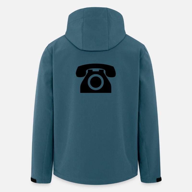 Telefon - Recycelte Männer Softshell-Jacke von Stanley/Stella - Dunkles Petrol
