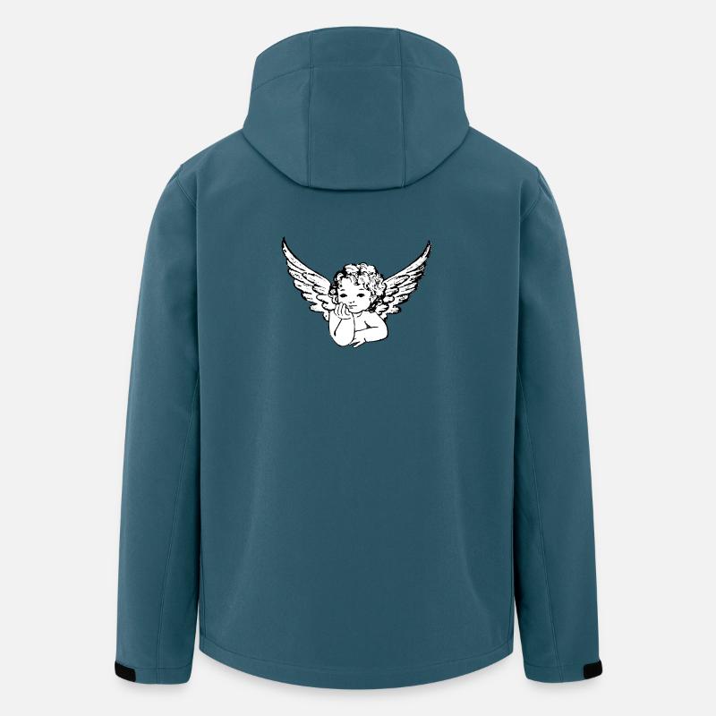 Engel mit Flügel - Recycelte Männer Softshell-Jacke von Stanley/Stella - Dunkles Petrol