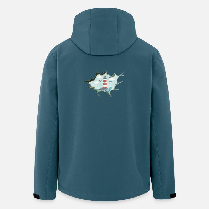 Druchbruch zum Strand - Recycelte Männer Softshell-Jacke von Stanley/Stella - Dunkles Petrol