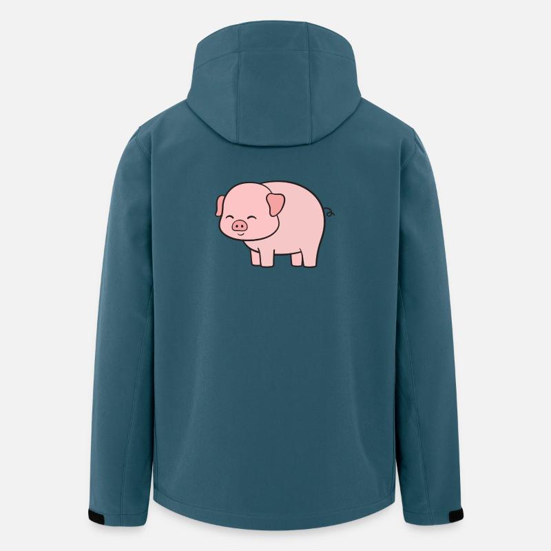 Cochons Cochons - Veste softshell homme en polyester recyclé Stanley/Stella - bleu pétrole foncé