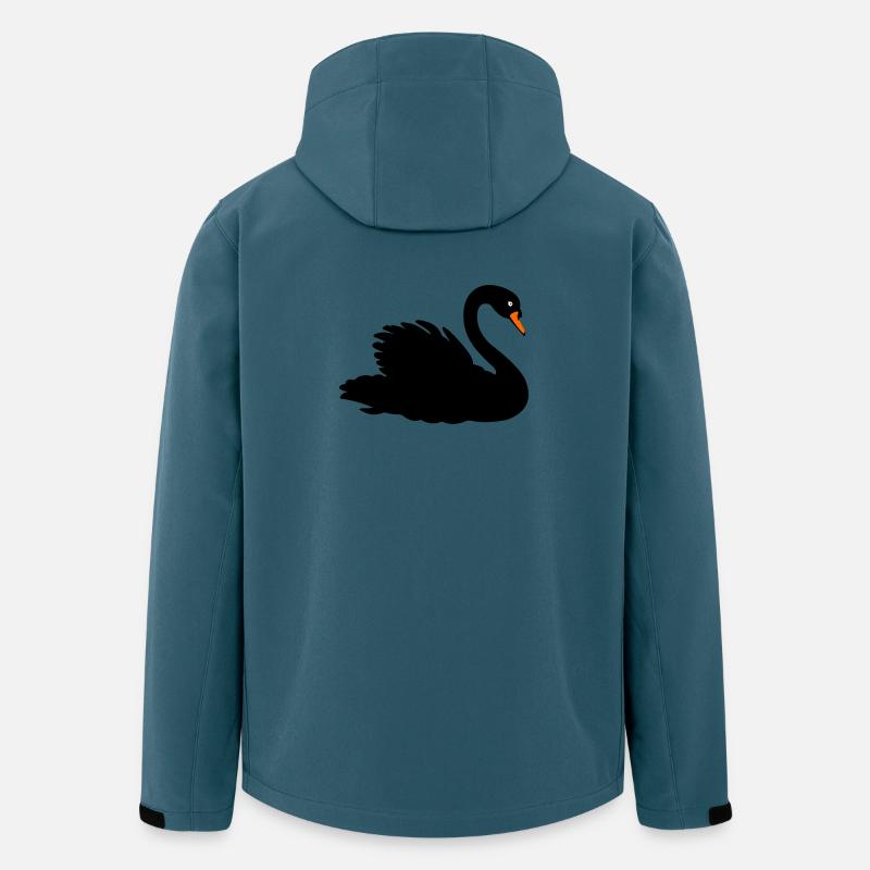 Trauerschwan - Recycelte Männer Softshell-Jacke von Stanley/Stella - Dunkles Petrol