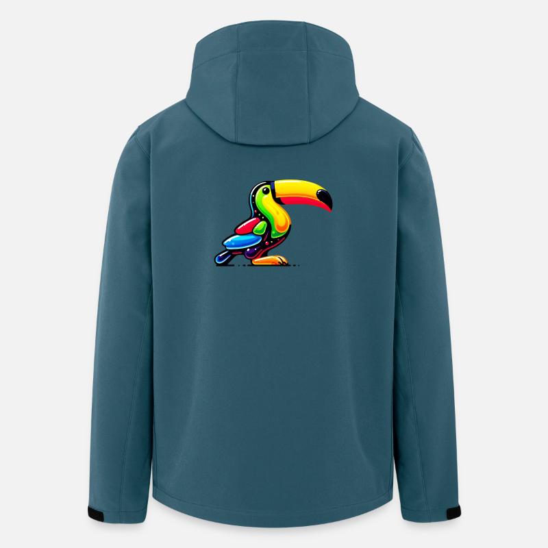 Tukan - Recycelte Männer Softshell-Jacke von Stanley/Stella - Dunkles Petrol