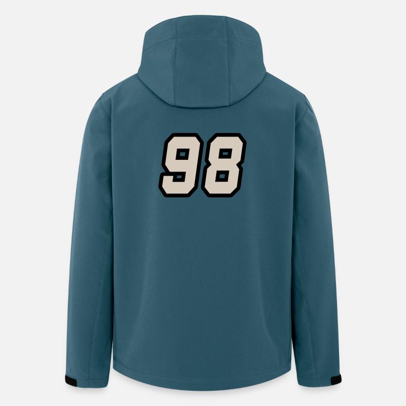 Nummer achtundneunzig 98 - Recycelte Männer Softshell-Jacke von Stanley/Stella - Dunkles Petrol
