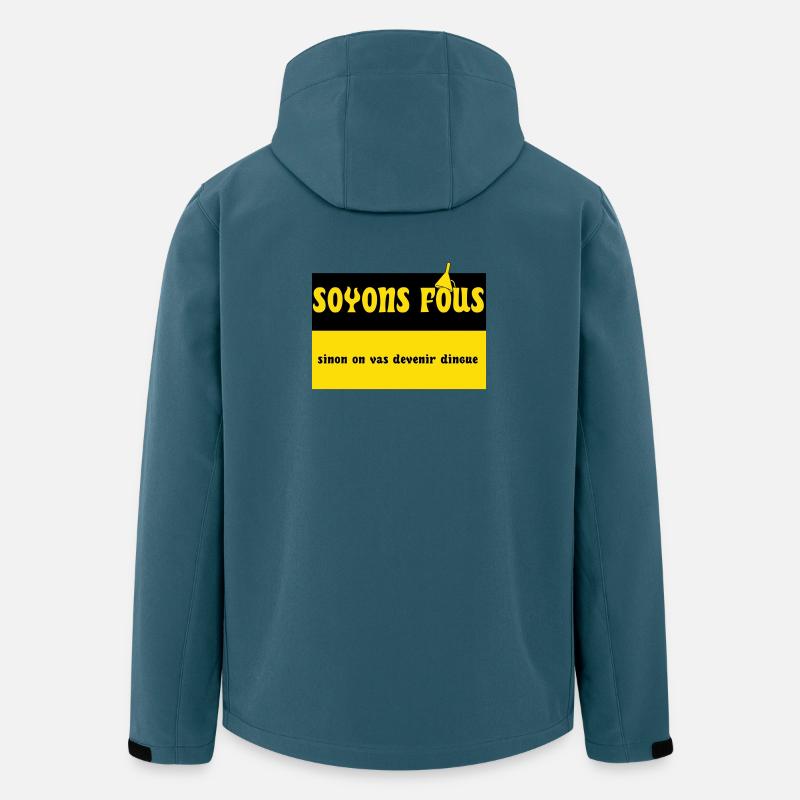 Lass uns verrückt sein - Recycelte Männer Softshell-Jacke von Stanley/Stella - Dunkles Petrol