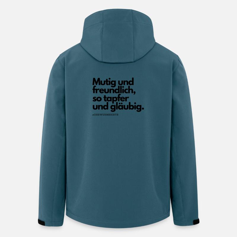 Ohrwurmshirt: Gummibären - Recycelte Männer Softshell-Jacke von Stanley/Stella - Dunkles Petrol